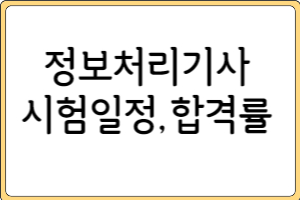 제목을 입력해주세요 001 41 2024 정보처리기사 시험일정 전년도 합격률